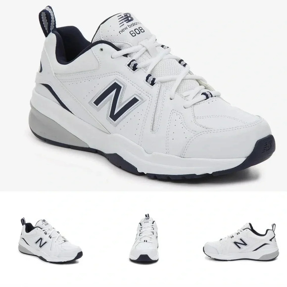 New Balance 608 White Navy Men's Shoes, size 12 Extra Wide 4E MX608WN5 NWOT - Picture 1 of 8